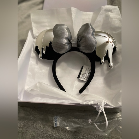 Disney Handbags - NWT- 100 Anniversary Disney Platinum Drip Ears and Loungefly Mini Backpack